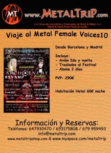 Como viajar a la octava edición del Metal Female Voices Fest...